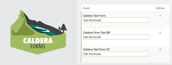 Caldera forms  افزونه فرم ساز وردپرس رایگان