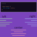 ترازبندی متن در css
