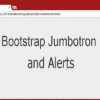 Jumbotron و هشدارها در بوت‌استرپ