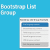 list group در بوت‌استرپ