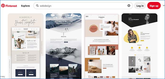 نمونه طراحی سایت زیبا | ایده برای طراحی وب
